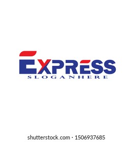 Diseños de logotipo Fast Forward Express vectorial, plantilla de logotipo Modern Express

