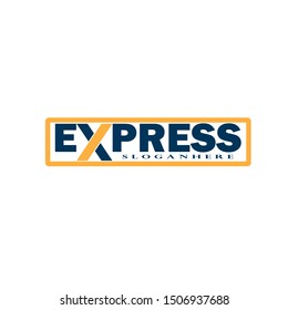 Fast Forward Express logo designs vector, Modern Express logo template
