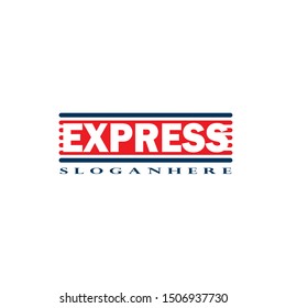 Fast Forward Express logo designs vector, Modern Express logo template
