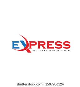 Fast Forward Express logo designs vector, Modern Express logo template
