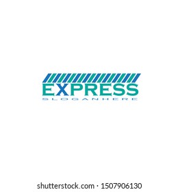 Fast Forward Express logo designs vector, Modern Express logo template
