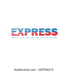 Fast Forward Express logo designs vector, Modern Express logo template
