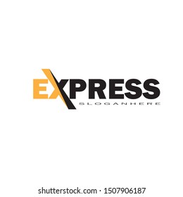 Fast Forward Express logo designs vector, Modern Express logo template
