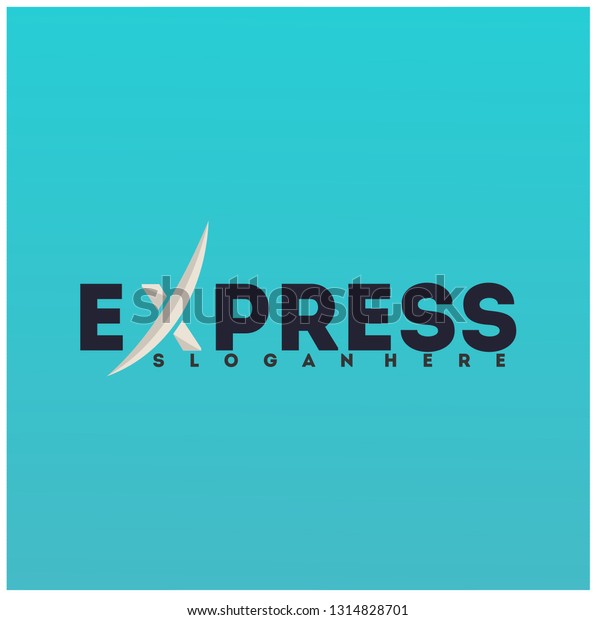 Fast Forward Express logo designs with\
X variation, Modern Express logo template -\
Vector