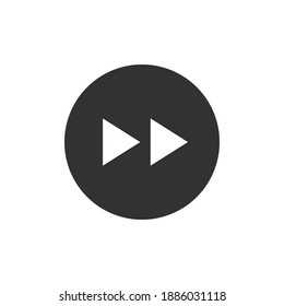 Fast forward glyph icon for web template and app. Vector illustration. design on white background. EPS 10