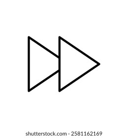Fast forward icon Art design illustration