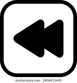 Fast forward icon button multimedia next media player double arrows isolated on white background vector design 