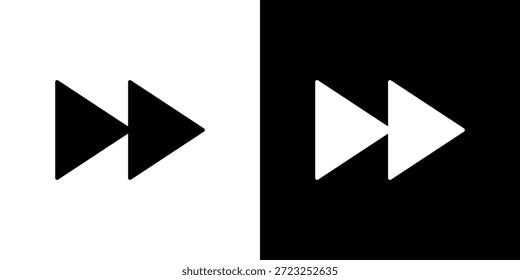 Ícone de avanço rápido gráfico doodle designs coleção