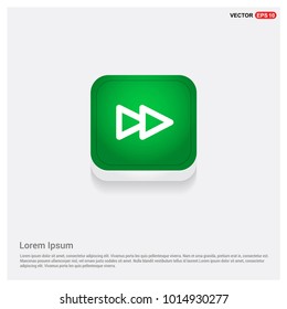 Fast forward icon Green Web Button