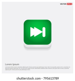 Fast forward icon Green Web Button