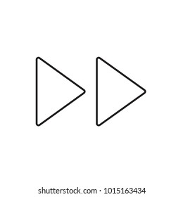 fast forward icon illustration isolated vector sign symbol