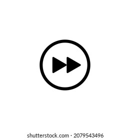 Fast Forward icon in isolated on background. symbol for your web site design logo, app, Fast Forward icon Vector illustration.