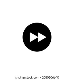 Fast Forward icon in isolated on background. symbol for your web site design logo, app, Fast Forward icon Vector illustration.