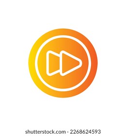 icono de avance rápido con vektor aislado y fondo transparente.
