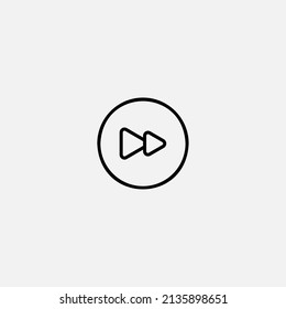 Fast forward icon sign vector,Symbol, logo illustration for web and mobile