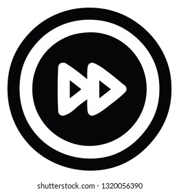 Fast Forward Icon Symbol Stock Vector (Royalty Free) 1320056390 ...