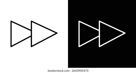 Fast forward icon symbol concept for graphic design, Website, UI. EPS