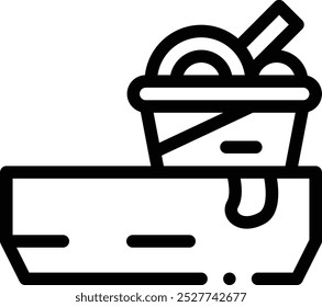 fast forward icon. Thin Linear Style Design Isolated On White Background