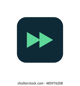 Fast forward icon vector, clip art Also useful as logo, square app icon, web UI element, symbol, graphic image, silhouette and illustration. Compatible with ai, cdr, jpg, png, pdf, svg and eps.