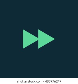 Fast forward icon vector, clip art Also useful as logo, web UI element, symbol, graphic image, silhouette and illustration. Compatible with ai, cdr, jpg, png, pdf, svg and eps formats.