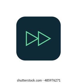 Fast forward icon vector, clip art Also useful as logo, square app icon, web UI element, symbol, graphic image, silhouette and illustration. Compatible with ai, cdr, jpg, png, pdf, svg and eps.
