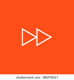 Fast forward icon vector, clip art Also useful as logo, web UI element, symbol, graphic image, silhouette and illustration. Compatible with ai, cdr, jpg, png, pdf, svg and eps formats.