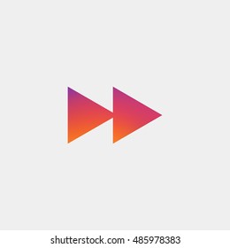 Fast forward icon vector, clip art Also useful as logo, web UI element, symbol, graphic image, silhouette and illustration. Compatible with ai, cdr, jpg, png, pdf, svg and eps formats.
