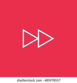 Fast forward icon vector, clip art Also useful as logo, web UI element, symbol, graphic image, silhouette and illustration. Compatible with ai, cdr, jpg, png, pdf, svg and eps formats.