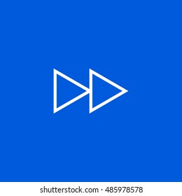 Fast forward icon vector, clip art Also useful as logo, web UI element, symbol, graphic image, silhouette and illustration. Compatible with ai, cdr, jpg, png, pdf, svg and eps formats.