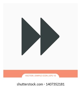Fast Forward Icon Vector Illustration