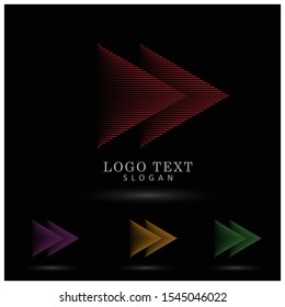 Fast Forward Logo. Symbol & Icon Vector Template.