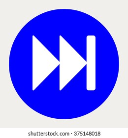 Fast Forward navigation button.Vector illustration.