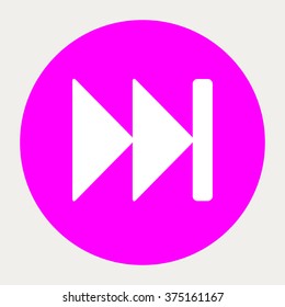 Fast Forward navigation button.Vector illustration.