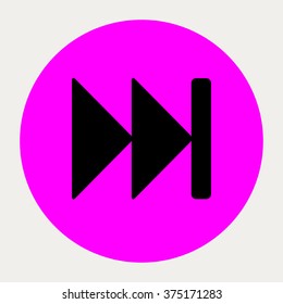 Fast Forward navigation button.Vector illustration.