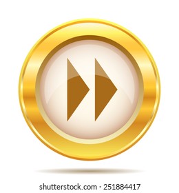 Fast forward sign icon. Internet button on white background. EPS10 vector. 