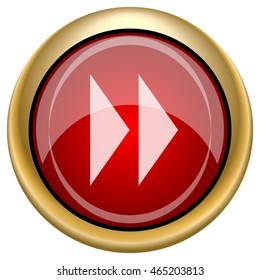Fast forward sign icon. Internet button on white background. EPS10 vector.