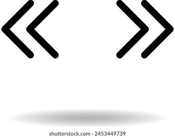 Fast forward and skip arrow icon