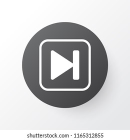 Fast forward song icon symbol. Premium quality isolated skip song element in trendy style.