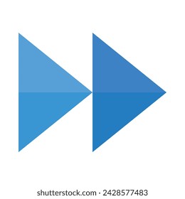 Fast Forward Vector Flat Icon Design
