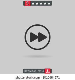 fast forward vector icon