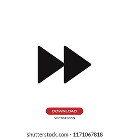Fast forward vector icon