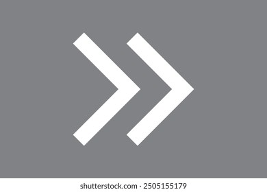 Icono de Vector de avance rápido. Símbolo en estilo de arte de línea para Elementos de diseño, presentación, Sitio web o App móviles. Ilustración de símbolo de avance. Gráficos de Vector de píxeles - Vector.