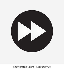Fast forward vector sign icon