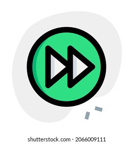 Fast forwarding the music on a music application