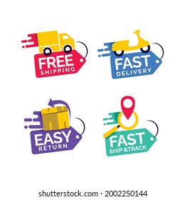 fast and free delivery design template.