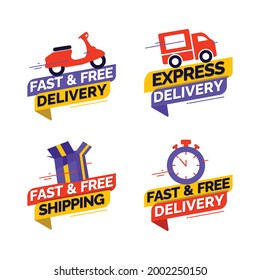 fast and free delivery design template.