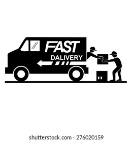 Fast and Free delivery icons.vector