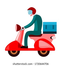 Fast Free Delivery Vector Cartoon Illustration Stock Vector (Royalty ...