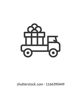Fast free delivery vector icon