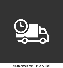 Fast free delivery vector icon